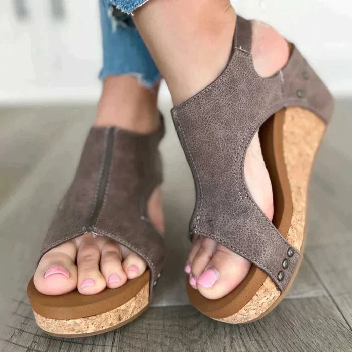 Valérie Solé | Luxe Vintage Wedge Sandals